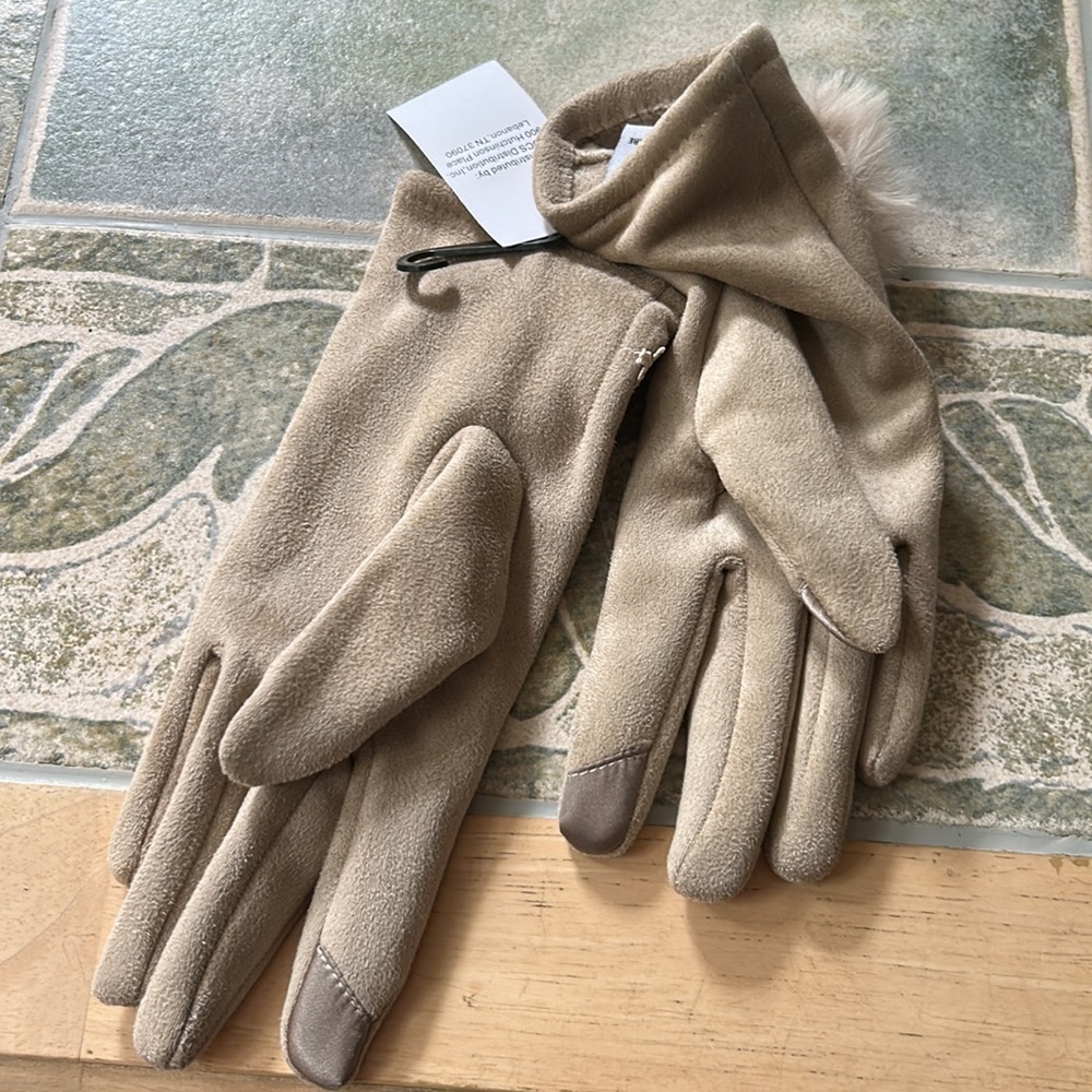 Polyester suede gloves - Picture 5 of 5